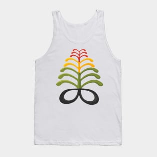 Aya Adinkra Fern in Pan African colors Tank Top